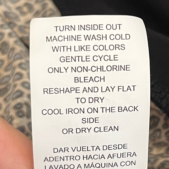 NWOT Michael Kors Drop Hem Leopard Long Sleeve Dress Pleated Stretchy Size XS - Picture 10 of 11